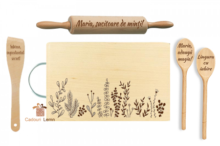 Seturi bucătărie - Set cadou cu motiv floral