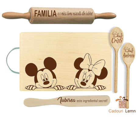 Seturi bucătărie - Set cadou cuplu Mickey and Minnie