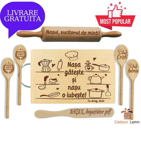 Cadouri Nasi - Set cadou Nasa gateste si nasul o iubeste