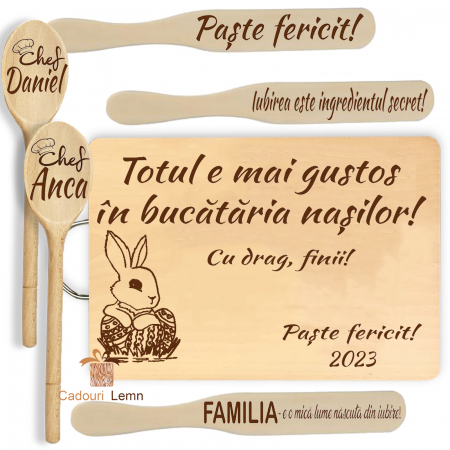 Cadouri Paște - Set Cadou „Totul e mai gustos în bucătăria nașilor” – Cadou Special pentru Paște!