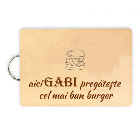 Tocatoare - Tocator aici Gabi pregateste cel mai bun burger