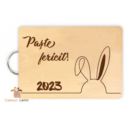 Cadouri Paște - Tocător Personalizat „Paște Fericit 2025” – Cadou unic pentru bucătărie