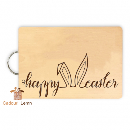 Cadouri Paște - Tocător Personalizat „Happy Easter” - Cadou Perfect de Paște