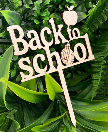 Cadouri - Topper „Back to School” – Decor pentru aranjamente florale și cadouri de început de an școlar