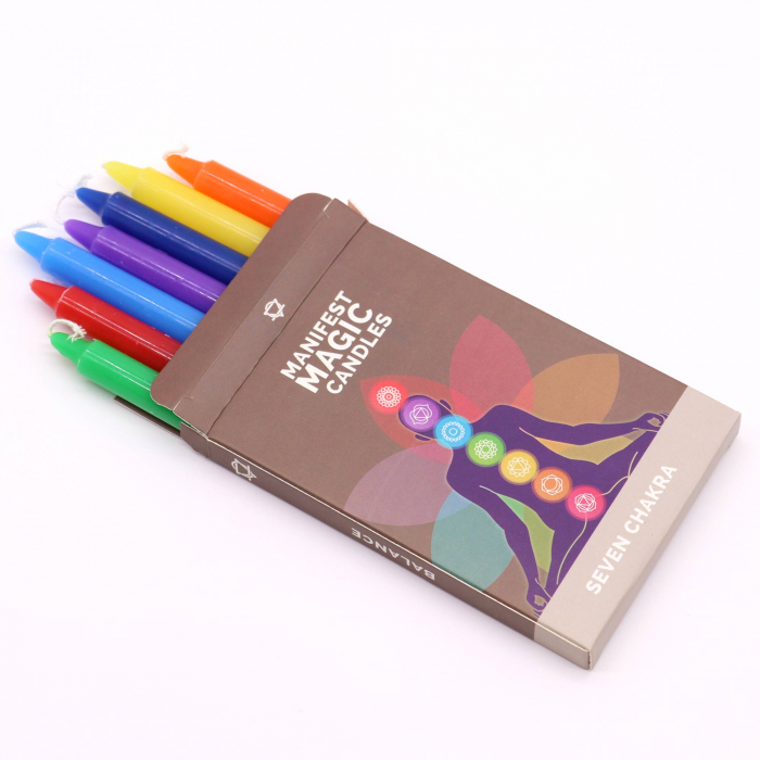 Lumanari Magice Ezoterice (pachet de 7) - 7 Chakre [1]