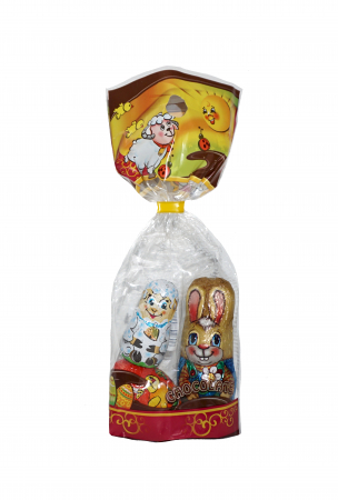 Cadouri Copii - Punga cu figurine de ciocolata asortate pentru Paste  65g-Cosmo