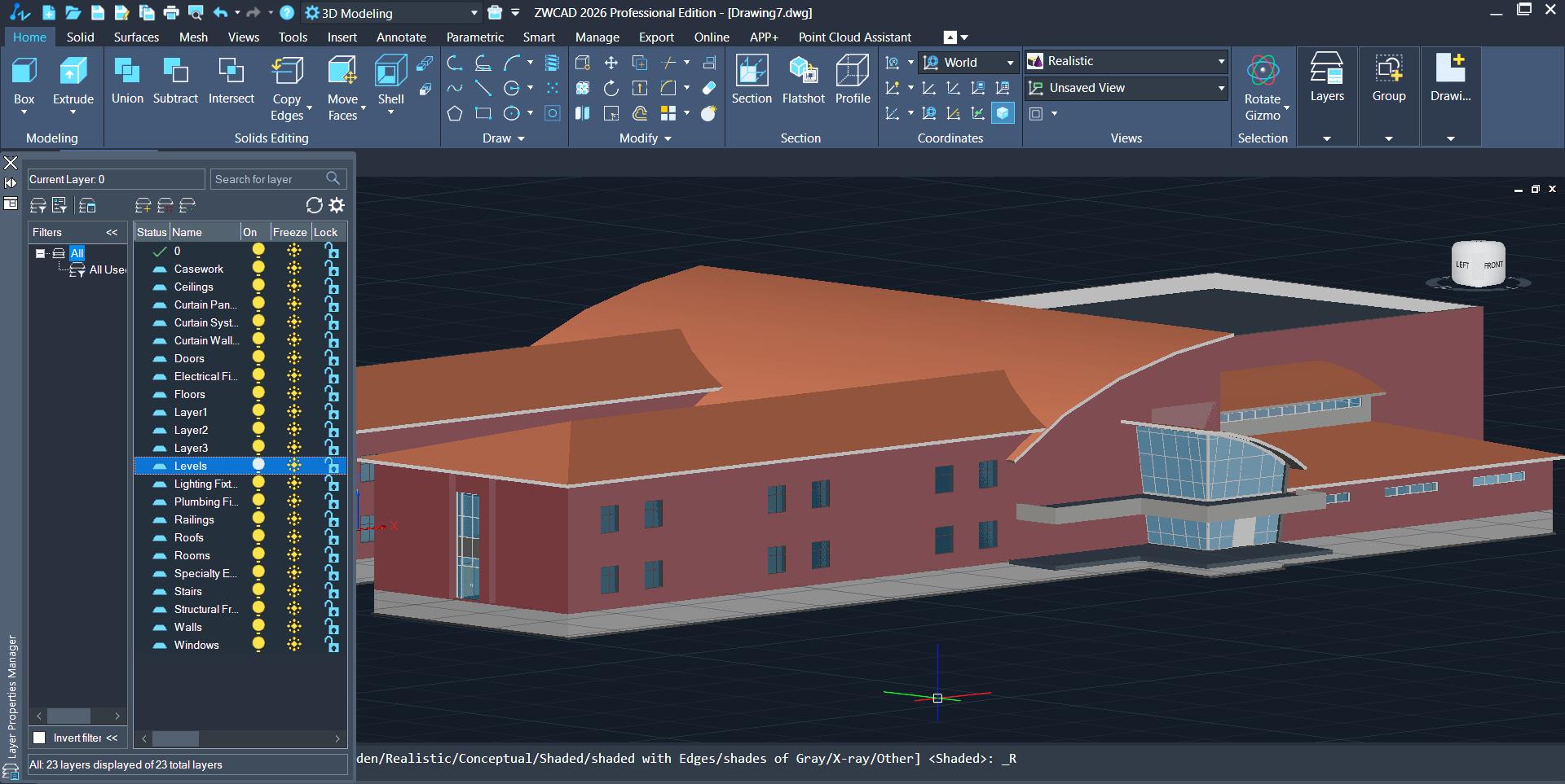 ZWCAD 2026.3 – Importul fisierelor Revit si functii de prelucrare a obiectelor