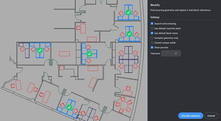 BricsCAD Lite –BLOCKIFY pentru o structura ordonata a desenului