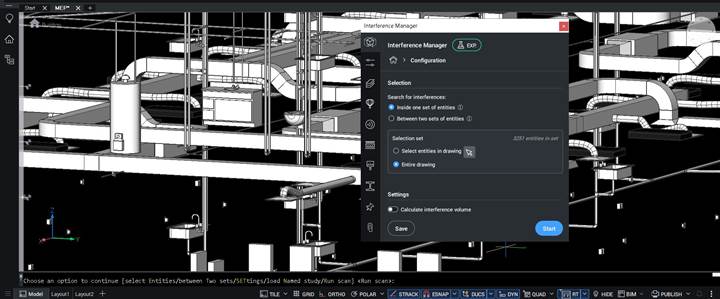 Depistarea si managementul interferentelor in proiecte de instalatii cu BricsCAD BIM