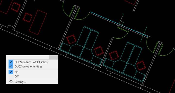 Doar in BricsCAD – Dynamic UCS in 2D