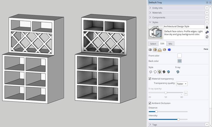SketchUp 2024 Ambient Occlusion