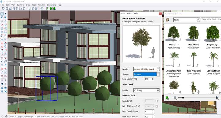 Plante 3D realiste pentru proiectele SketchUp Pro