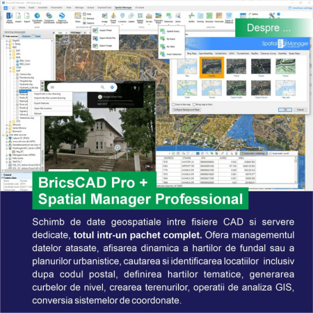 Infrastructura - BricsCAD V26 Pro + Spatial Manager for CAD - Professional Edition - Bundle