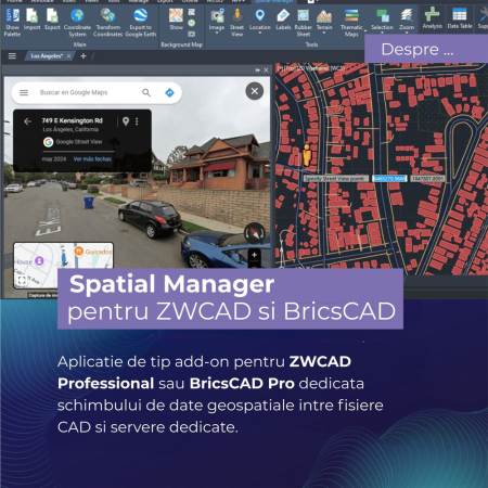 Infrastructura - Spatial Manager pentru ZWCAD / BricsCAD
