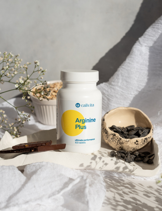 Arginine Plus CaliVita, arginina  naturala 100 capsule + cutie pastile [3]