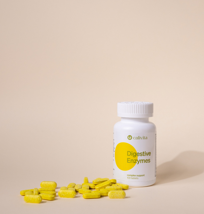 Digestive Enzymes, CaliVita, 100 tablete, suport pentru sistemul digestiv [4]