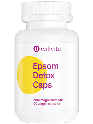 Epsom Detox caps CaliVita, 90 capsule, sulfat de magneziu, sare 100% pură [2]