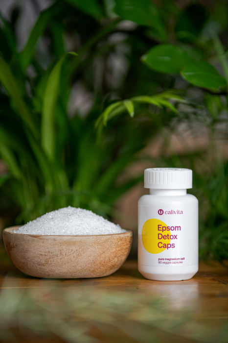 Epsom Detox caps CaliVita, 90 capsule, sulfat de magneziu, sare 100% pură [3]