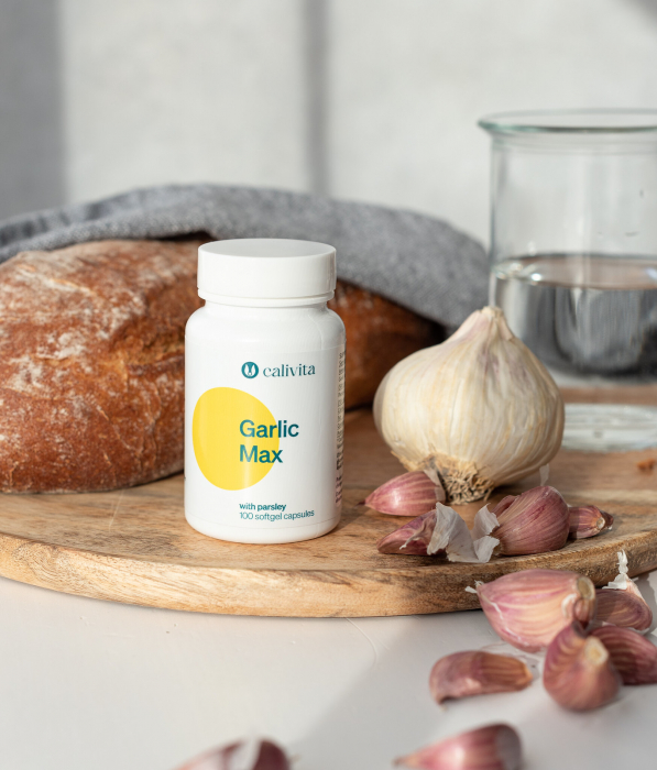 Garlic Max, CaliVita, 100 capsule, supliment alimentar cu usturoi, fara miros [4]