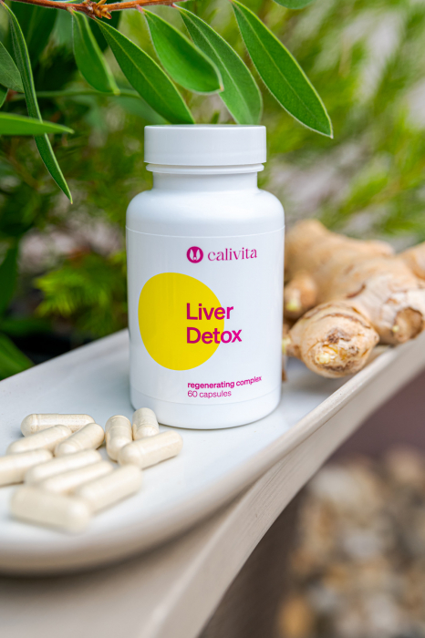 Liver Detox CaliVita, 60 capsule, sustine sanatatea ficatului + cutie pastile [6]