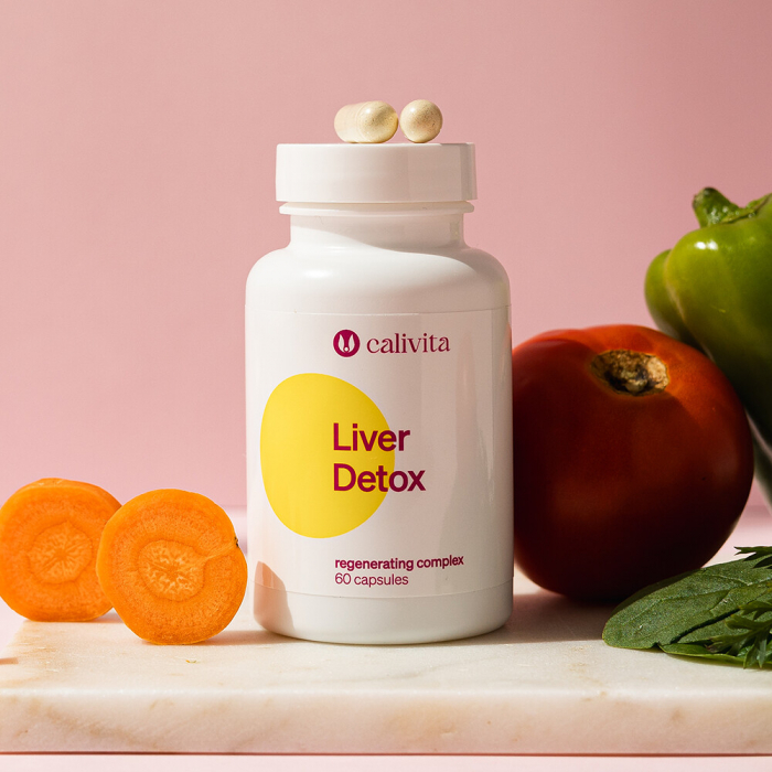 Liver Detox CaliVita, 60 capsule, sustine sanatatea ficatului + cutie pastile [4]