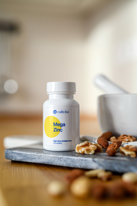 Mega Zinc, CaliVita, 100 tablete, zinc chelatat cu aminoacizi [4]