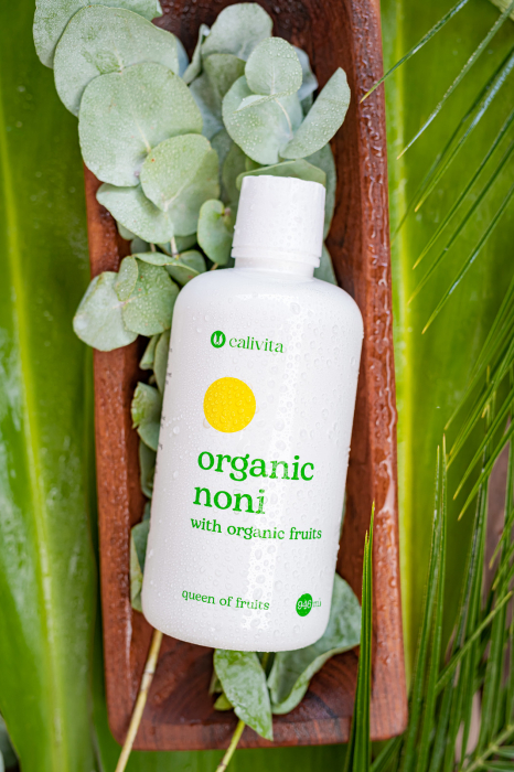 Organic Noni, CaliVita, 946 ml, suc de noni organic cu struguri albi, cireşe negre şi rodii organice [6]