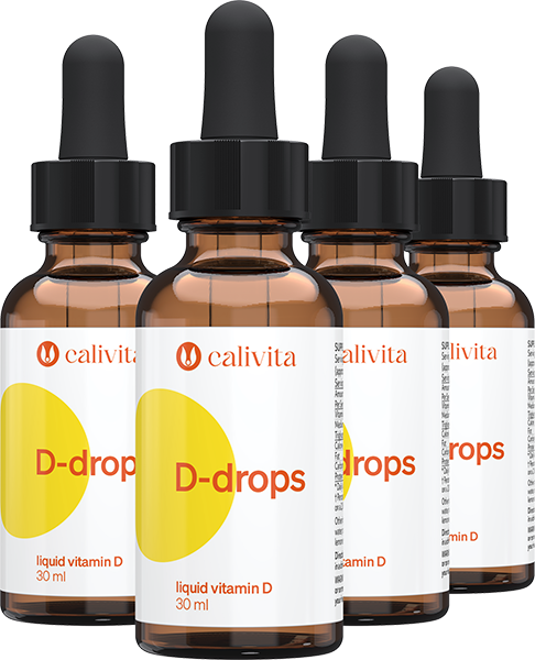 Pachet D-drops 3+1 CaliVita, 30 ml lichid, Vitamina D3 lichidă [2]