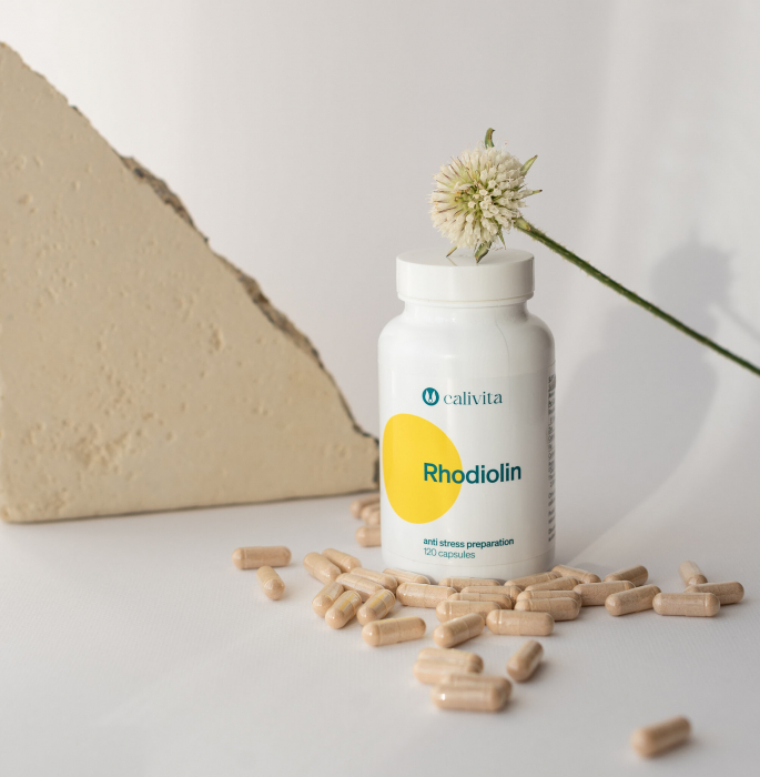 Rhodiolin, CaliVita, 120 capsule, produs naturist antistres [5]