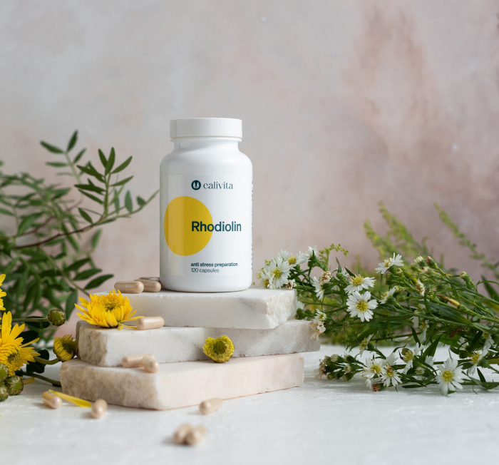 Rhodiolin, CaliVita, 120 capsule, produs naturist antistres [6]