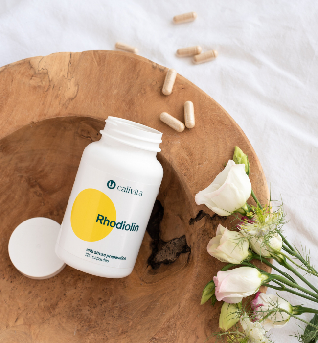 Rhodiolin, CaliVita, 120 capsule, produs naturist antistres [3]