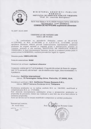 Oregano Oil CaliVita – ulei de oregano, 30 ml [1]