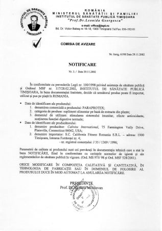 ParaProtex CaliVita 100 tablete [1]