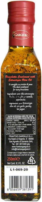 BRUSCHETTA:  Ulei de măsline extravirgin aromatizat cu Usturoi, Pătrunjel și Ardei iute [4]
