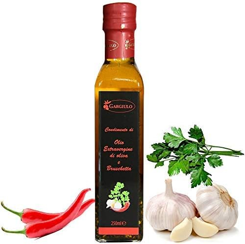 BRUSCHETTA:  Ulei de măsline extravirgin aromatizat cu Usturoi, Pătrunjel și Ardei iute [1]