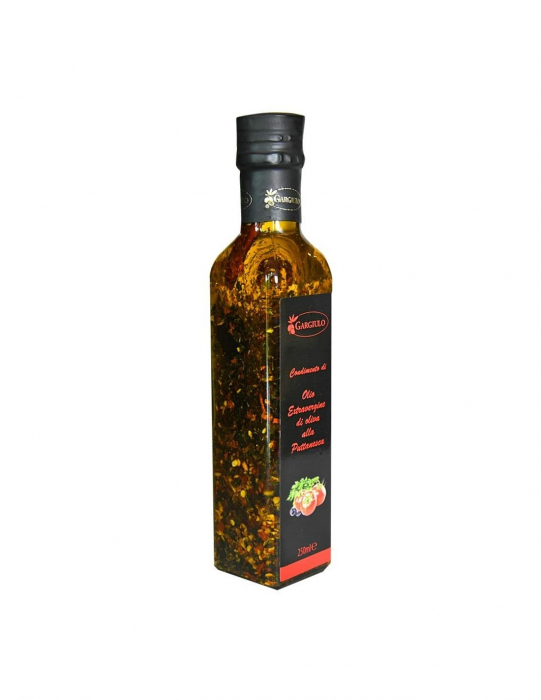PUTTANESCA: Ulei de măsline extravirgin infuzat cu ardei iute, măsline negre, roșii, pătrunjel și usturoi [2]