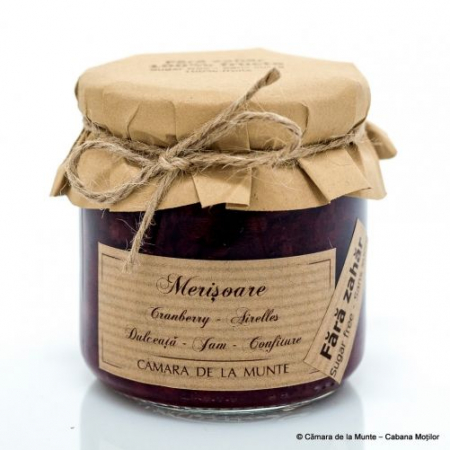 Fără zahăr adăugat - Dulceață de merișoare fără zahăr adăugat 200 g