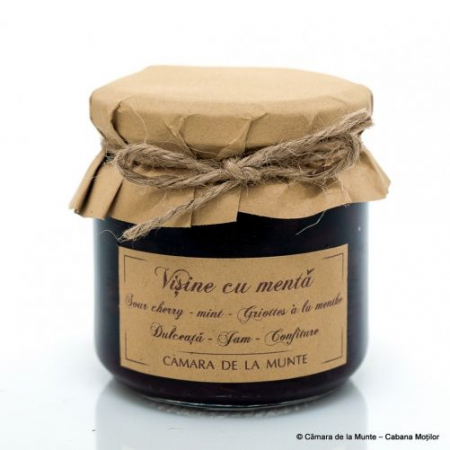 Dulceață de casă - Dulceață de vișine cu mentă 200 g