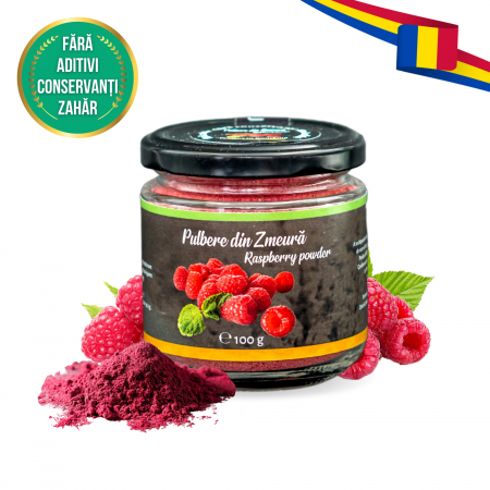 Fructe și plante uscate - Pulbere din zmeură 100 g