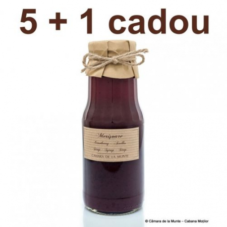 Cumpără o cutie 5 + 1 cadou - Sirop de merișoare 300 ml 5 + 1 cadou