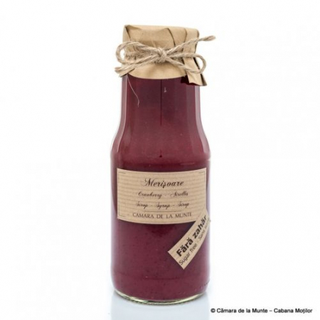 Fără zahăr adăugat - Sirop de merișoare fără zahăr adăugat 300 ml
