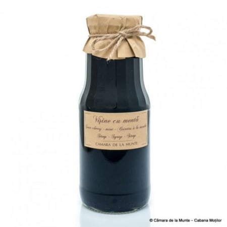 Sirop de casă - Sirop de vișine cu mentă 300 ml
