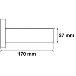 Bolț nelubrifiat 27x170 mm pentru obloane de ridicare Dhollandia [2]