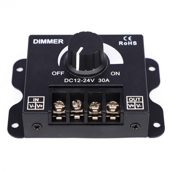 Dimmer LED cu reglaj manual, 12V - 24V, 360W - 720W, 30A [3]