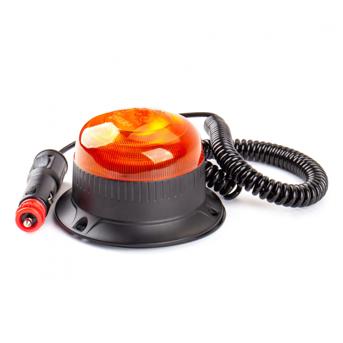 Girofar 18 leduri 12/24V W21 magnetic / 3 suruburi R65 R10 IP56 [6]