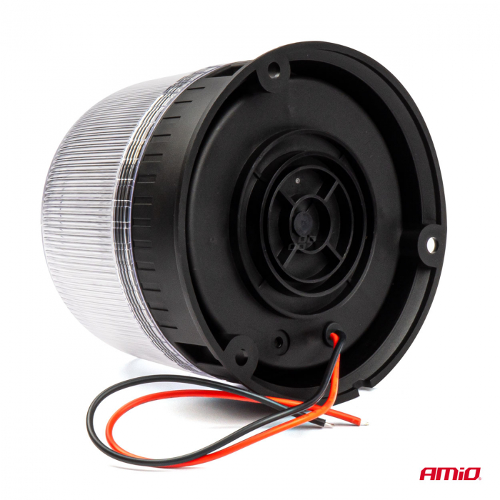 Girofar cu sticla alba 12-24V, R65 R10 IP66 LED [5]