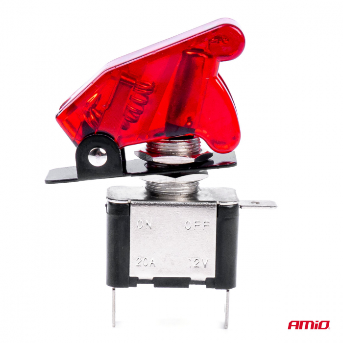 Intrerupator TOP GUN 12V 24V 20A rosu [2]