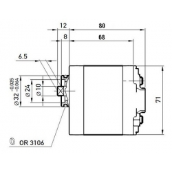 Pompa hidraulică cu roți dințate 2,6 cm pentru lifturi hidraulice Dhollandia [3]