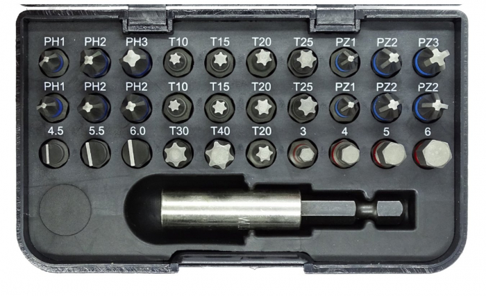 Set de biti 31 piese 1/4", calitate PROFI [2]