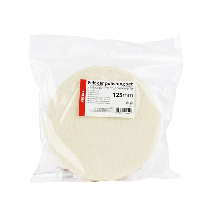 Set de lustruit Felt Car cu doua tampoane + disc 125 mm + adaptor M14 [5]
